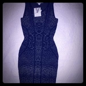 Diane Von Furstenburg Dark Olive animal print dres